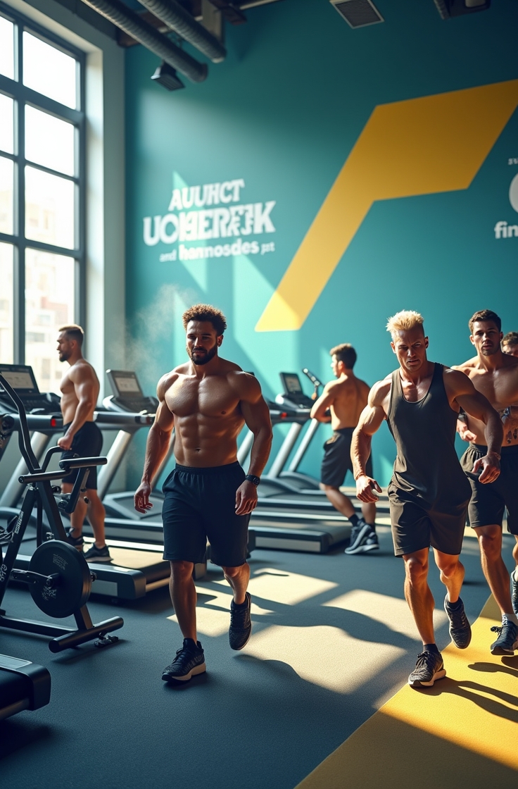 Person with fitness trainer